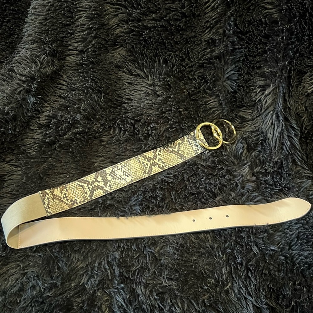 Snakeskin belt